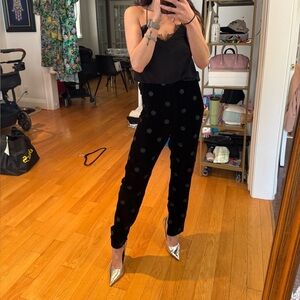 Vintage Giorgio Armani high rise velvet pants